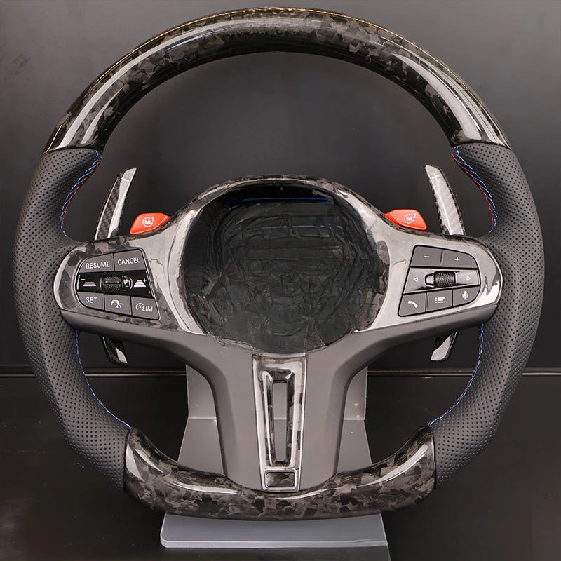 For Audi RS Series  Cover Steering Wheel With Start Stop Buttons Drive Mode Knob Horn Shell