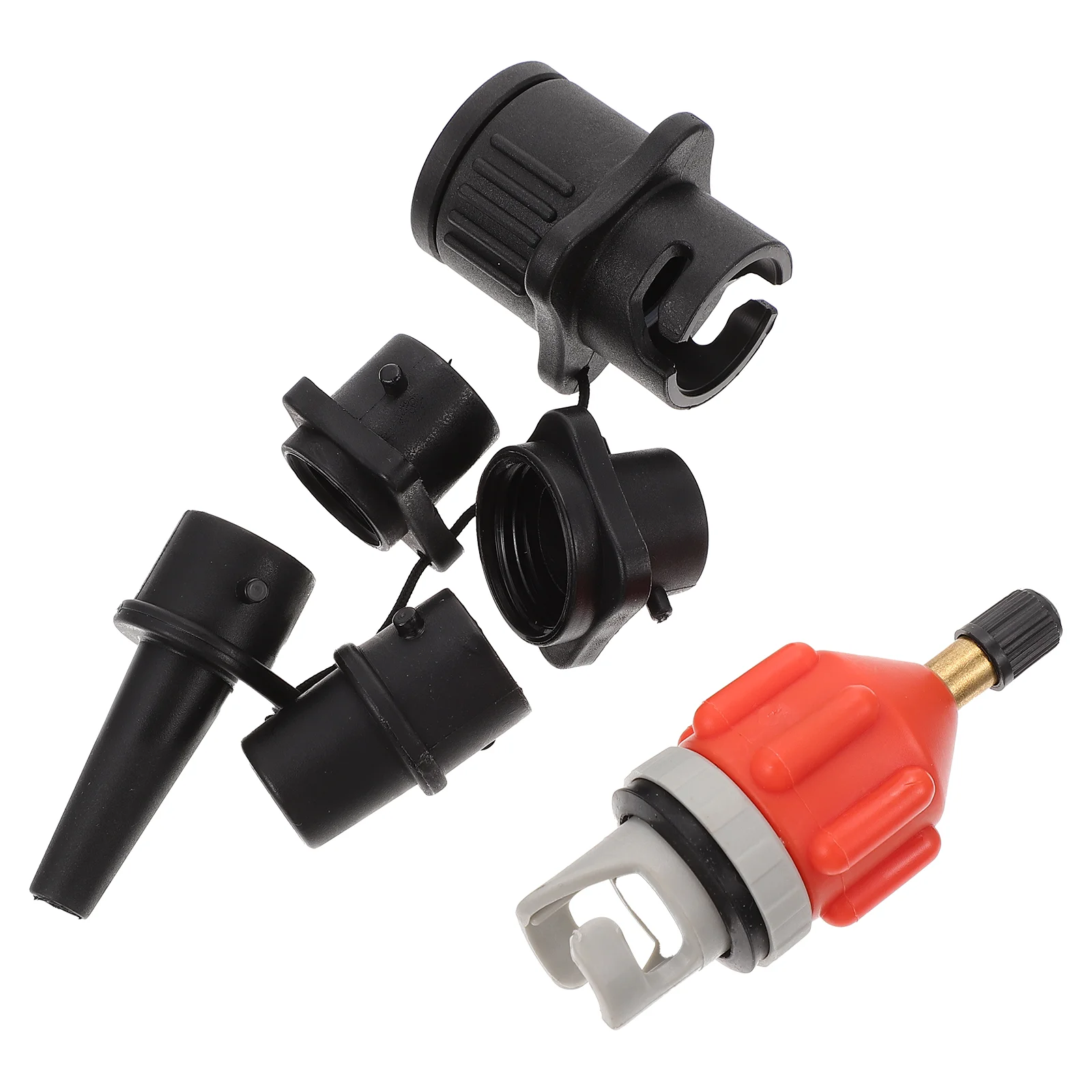 

Inflatable Paddle Board Air Valve Adapter Kayak Rubber Pump Electric 9X4CM Hose SUP Nozzle Converter Orange Boat Adaptor