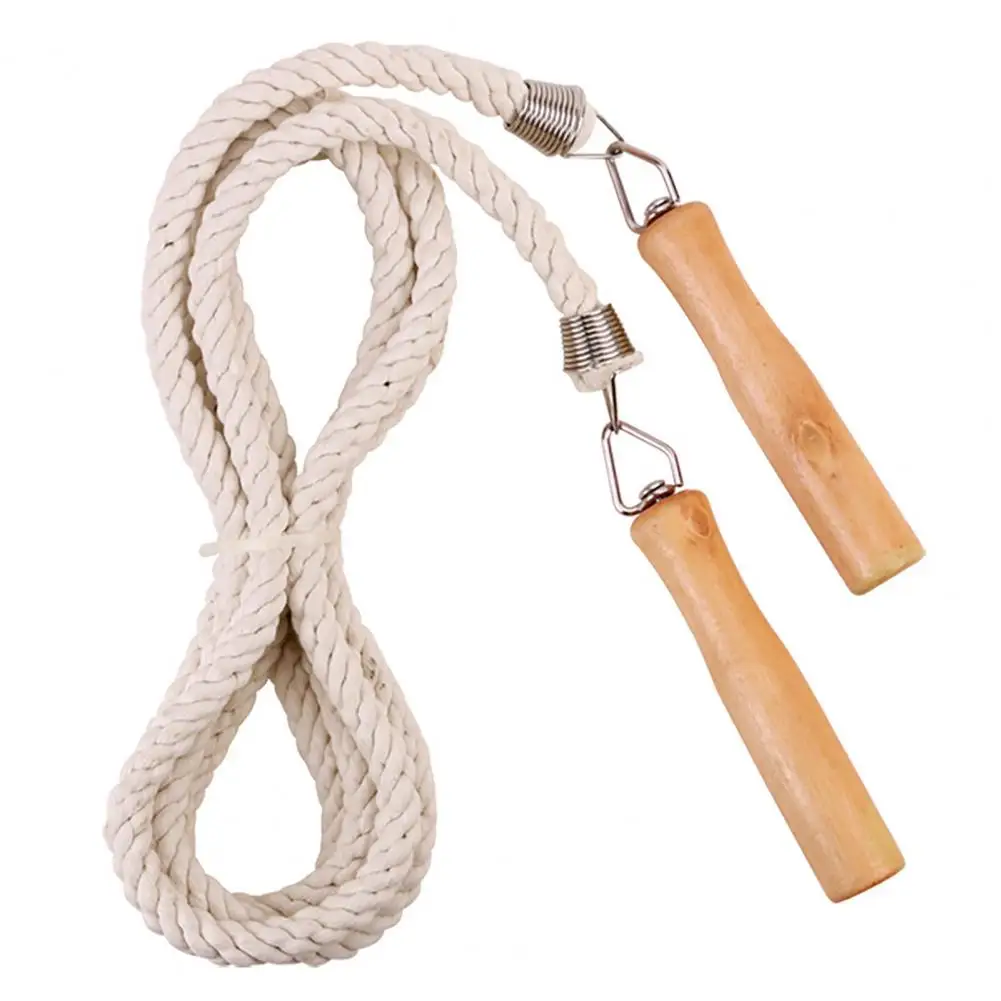 3/5/7/10m Thick Rope Electroplated Spring Group Skipping Rope Anti-slip Wooden Handles School Collective Long Jump Rope Sports E