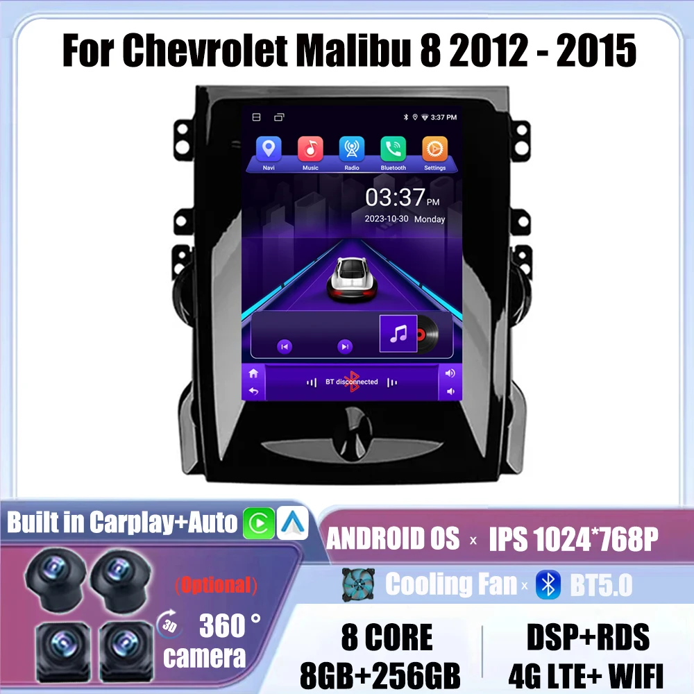 Android Auto Carplay DSP 9.7'' For Chevrolet Malibu 8 2012 - 2015 GPS Navigation StereoCar Radio Multimedia Video PlayerWIFI 4G