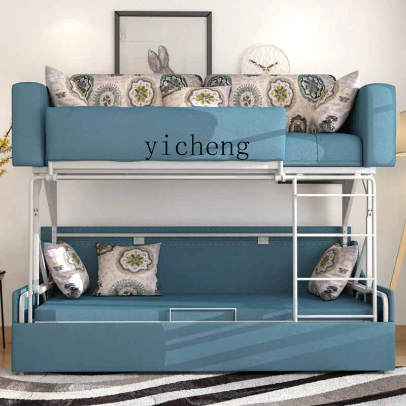 HSN folding bunk bed multi-functional bunk bed small apartment study bedroom sofa bed