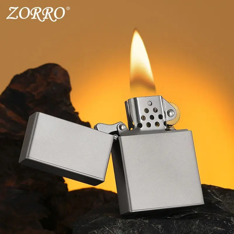 

ZORRO Pure Titanium Ultra Light Kerosen Windproof Lighter, Boys' Holiday Gift, Friends' Birthday Gift Smoking Accessories