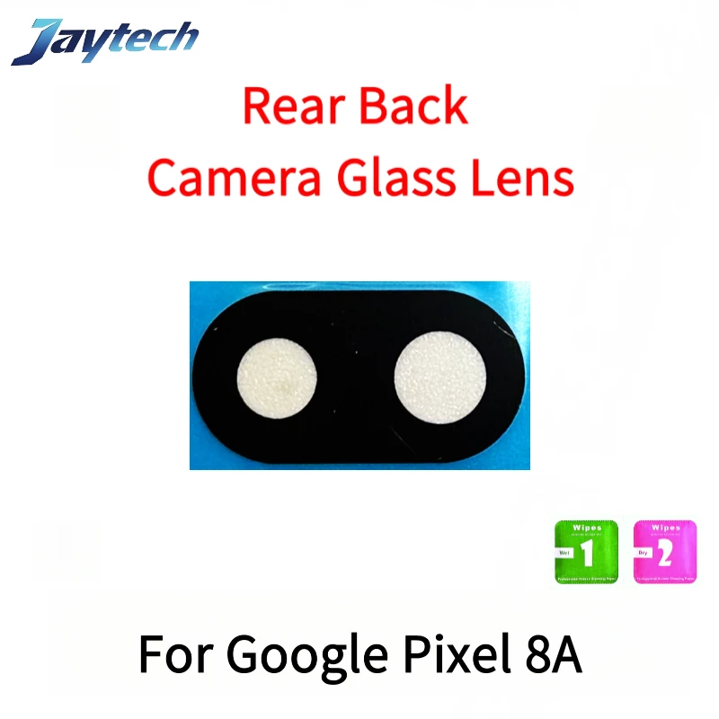 1 peça de vidro da câmera para google pixel 10 9 8 7 pro xl 7a 8a 9a lente de vidro da câmera traseira com cola adesiva