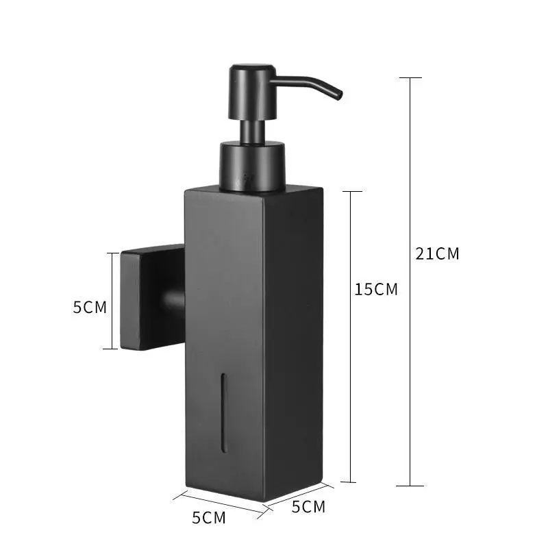 304 Stainless Steel Manual Soap Dispenser Wall Mounted Soap Dispenser Hand Sanitizer Bottle For Hotel Bathrooms Home Use