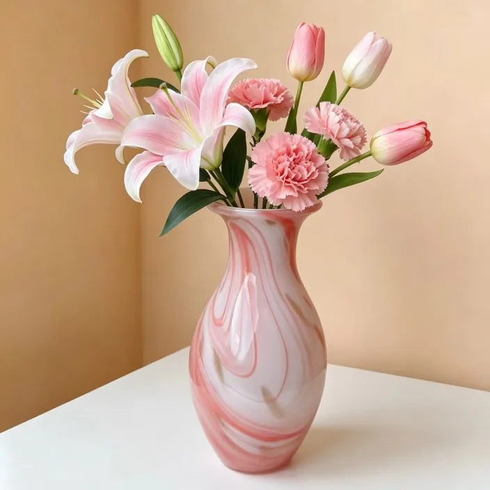 HP  Glazed vase ornament, living room decorative art flower arrangement ins wind home