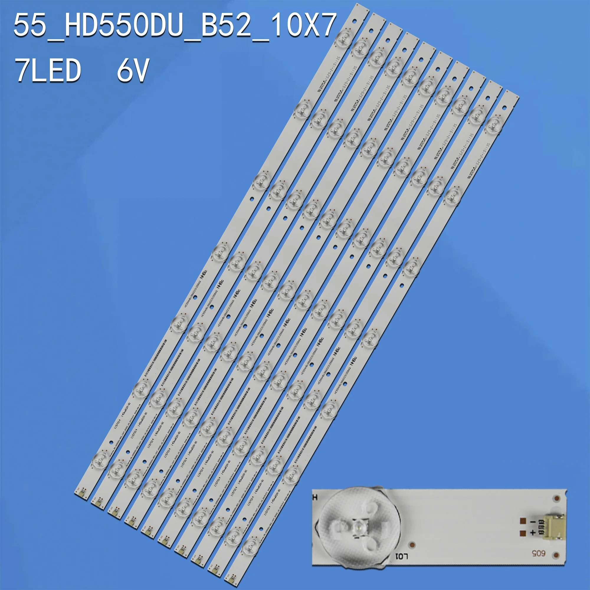 

Лента светодиодной подсветки H55MEC3350 LBM550M0701-LF-2(0) 55DU6500 55H7D LC-55LBC591C LC-55LBU591U LC-55N8002U SVH550AQ0 55k3300acima