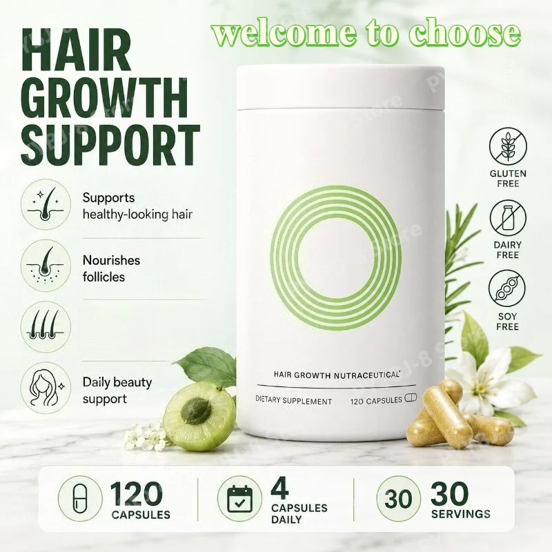 120 Count Women Hair Wellness Capsules Contain Biotin Vitamins Minerals & Herbal Blend for Visibly Thicker and Stronger Hair