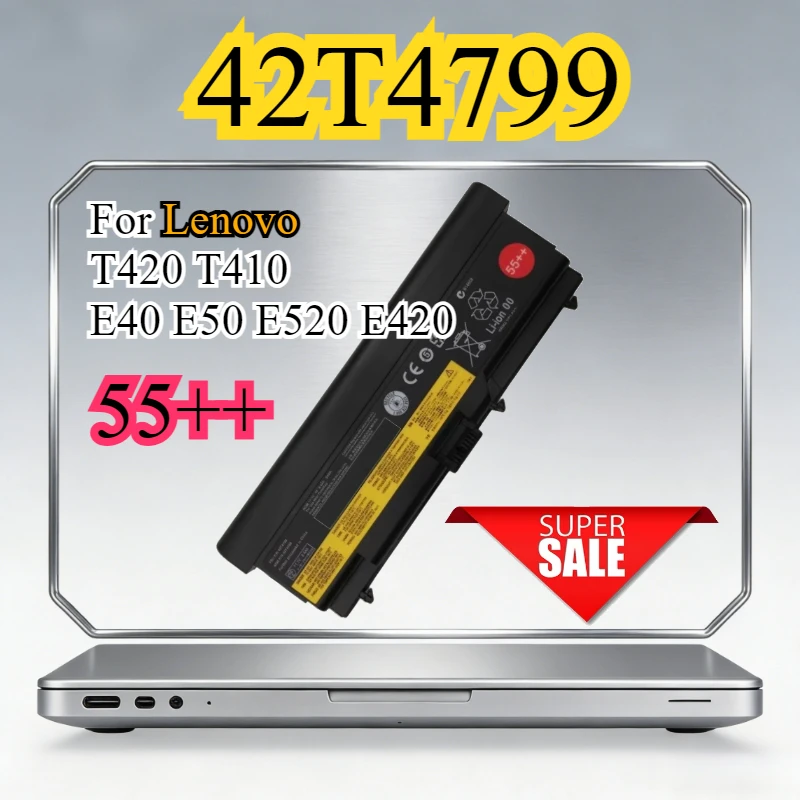 

42T4799 42T4798 Laptop Battery for Lenovo ThinkPad T420 T410 E40 E50 E420 E520 T430 SL410K SL510 T510 W510 E520 L410 L512 55++
