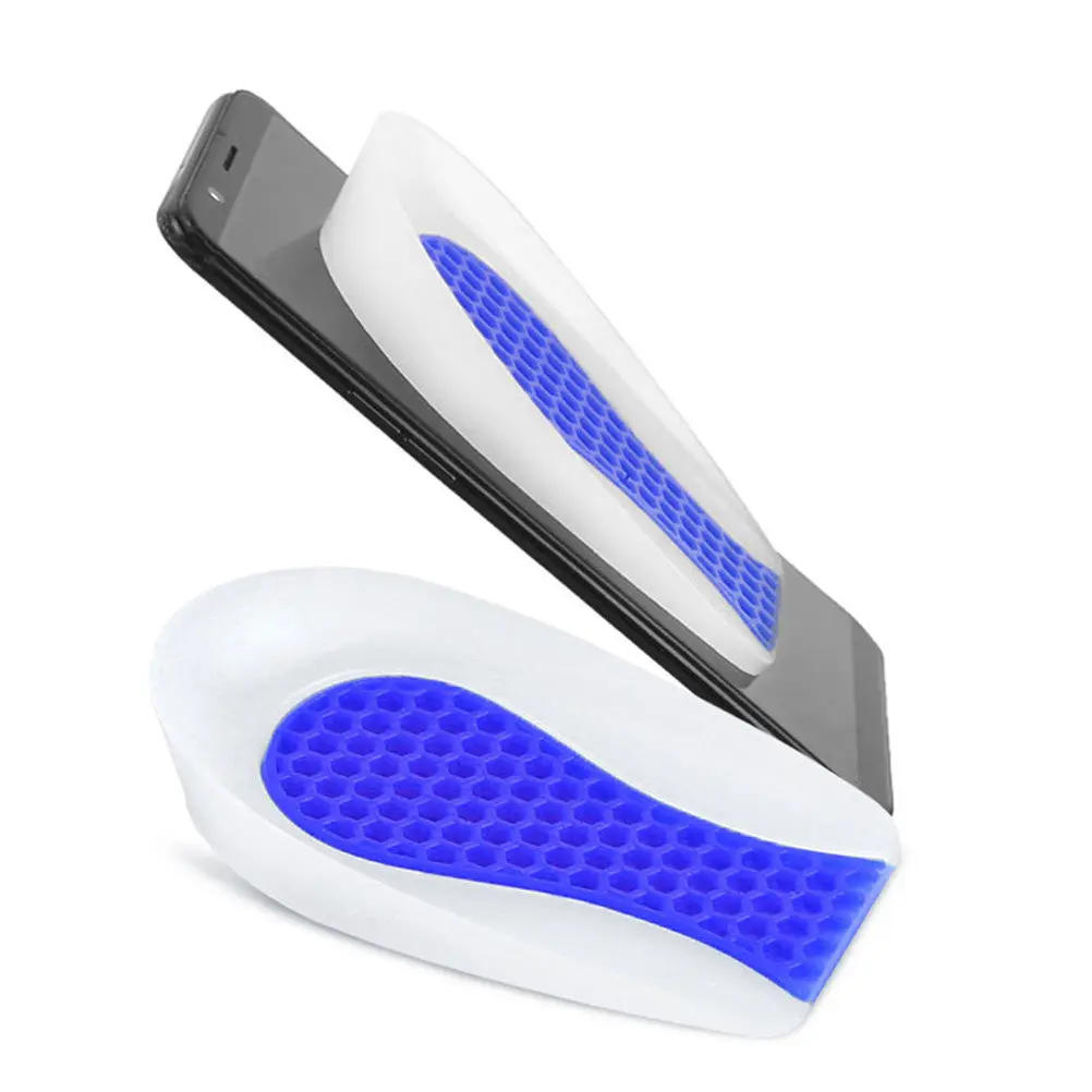 

1Pair Comfort Heel Pad Soft Silicone Half Insoles with Cushioning Support for All Shoes Lightweight Travel-Friendly Heel