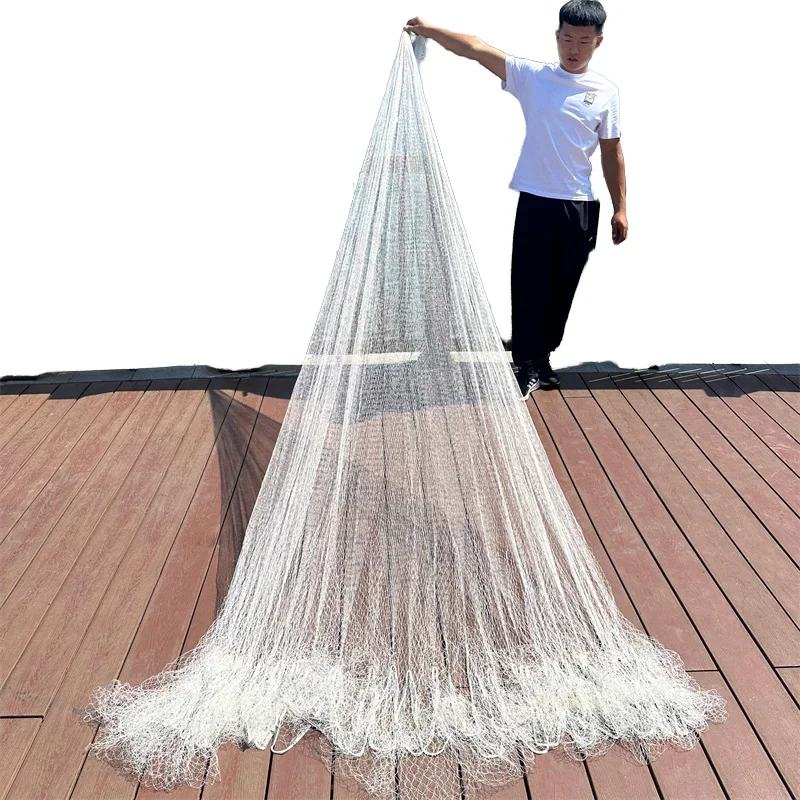 حار بيع مخصص اليدوية المنسوجة عالية القوة شبكات الصيد 8 12 قدم نمط متعدد الفتيل عقدة مزدوجة نوع الرصاص قلادة الصب