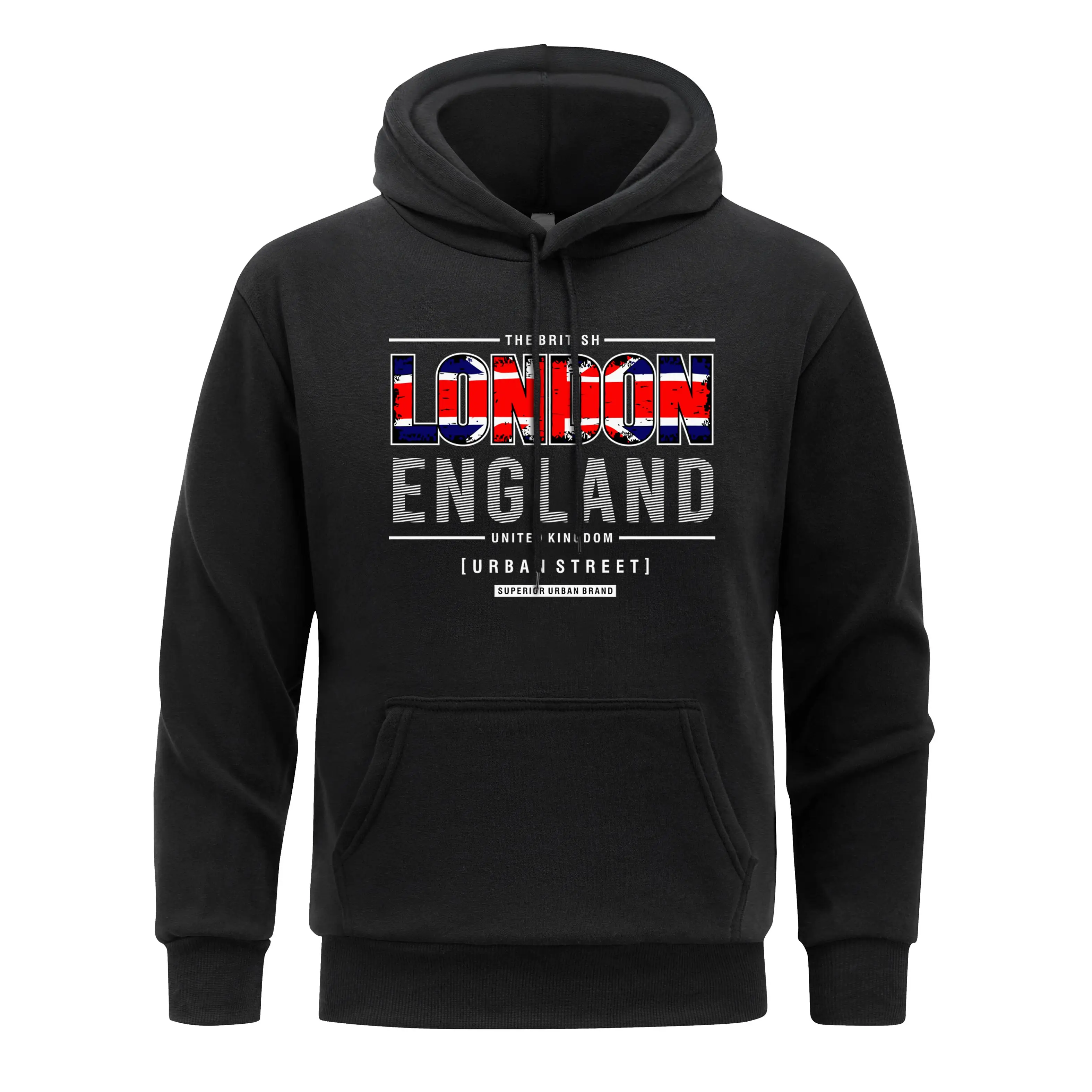 London England City Hooded Man Union J-a-c-k Hoodie Casual Soft Men Hoodies Fleece Spring Autumn Clothing