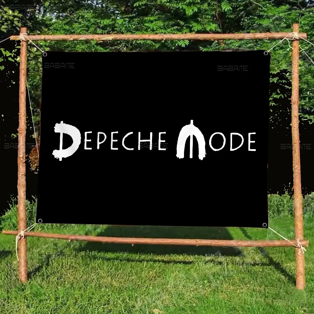 D-Depeche M-Mode DIY Flag For Family Group Photo Living Room Home Dorm Decor Wall Art Decor Banner