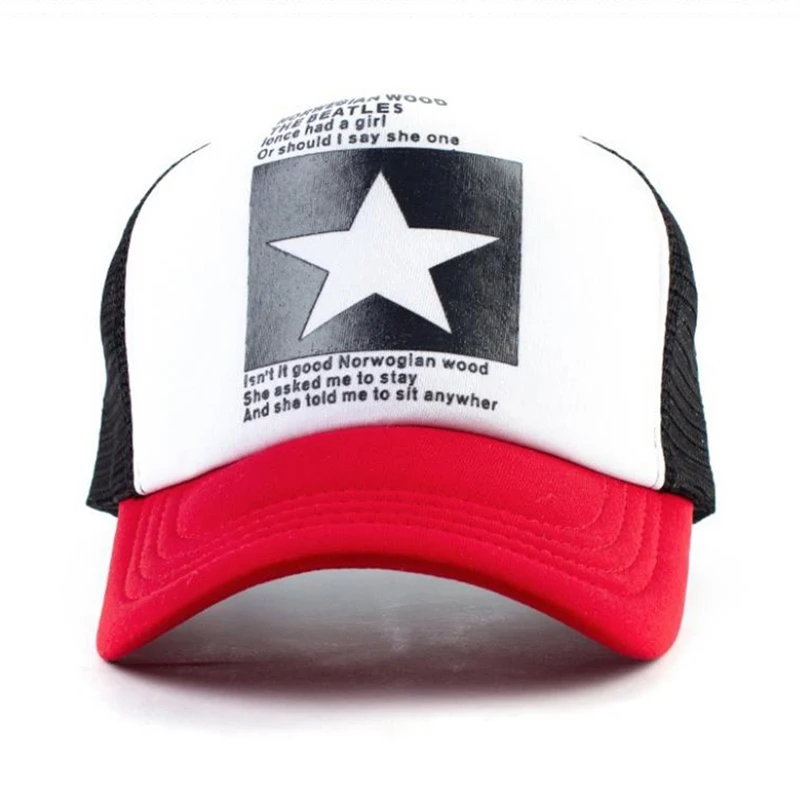 Hip Hop Fashion Visors Caps Teenager Star Baseball Cap Comfortable  Golf Caps Rock Tennis Casquette Mesh Streetwear Hats New