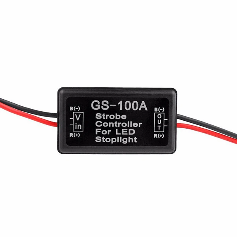 (SLGD-QTG)  1PC 12V GS-100A Flash Strobe Controller Flasher Module for Car LED Brake Stop Light Lamp