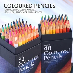 12/18/24/36/48/72 Colors Oily Colored Pencils Set Wood Professional Artist Painting Drawing Sketch Art Design Student Supplies