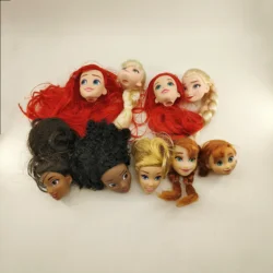 Radnom 4pcs Doll Heads Toy for Girls Diy Cute 1/6 Fashion Princess Dolls Accessories Dressing Collection Makeup Girls Gifts