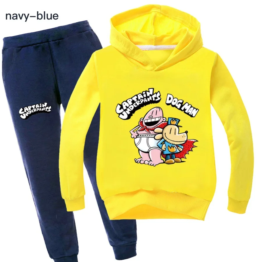 Captain Underpants dogman Clothing Sets Children Fashion Hoodies And Pant Set Kids Clothing Spring Autumn Sports Suit Tracksuit