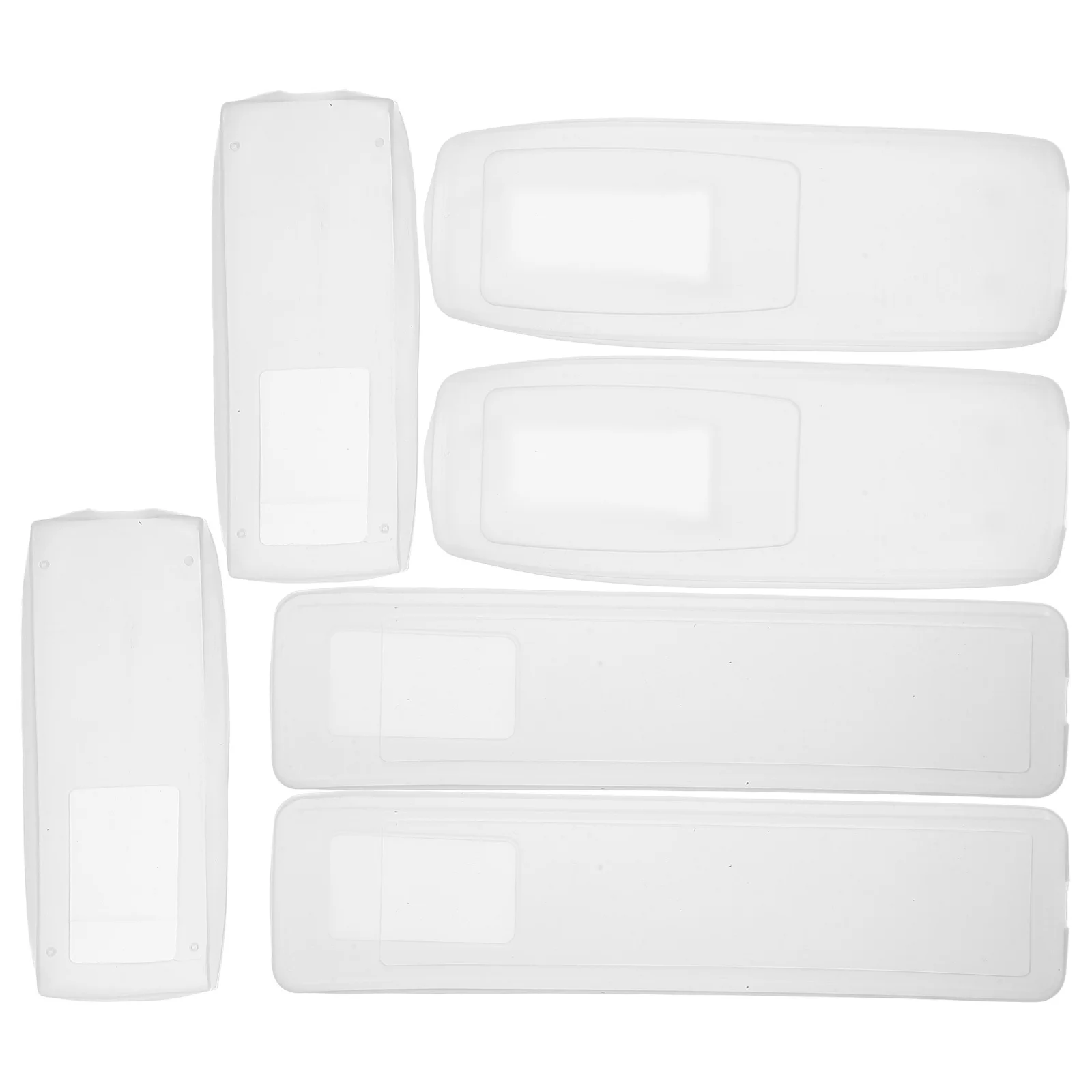 

6Pcs Universal Silicone Remote Control Cover Ac Waterproof Protective Shell Clear Visibility Sleeve Silicone Remote Case