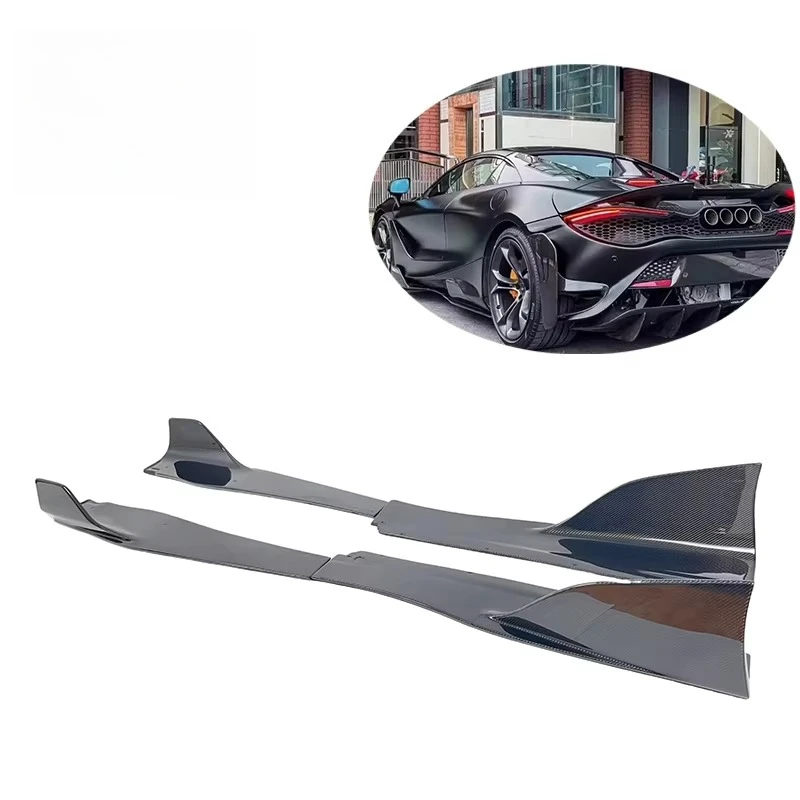 RY Style Carbon Fiber Side Skirts Rock Panel Body Kit for 720S 2017-21