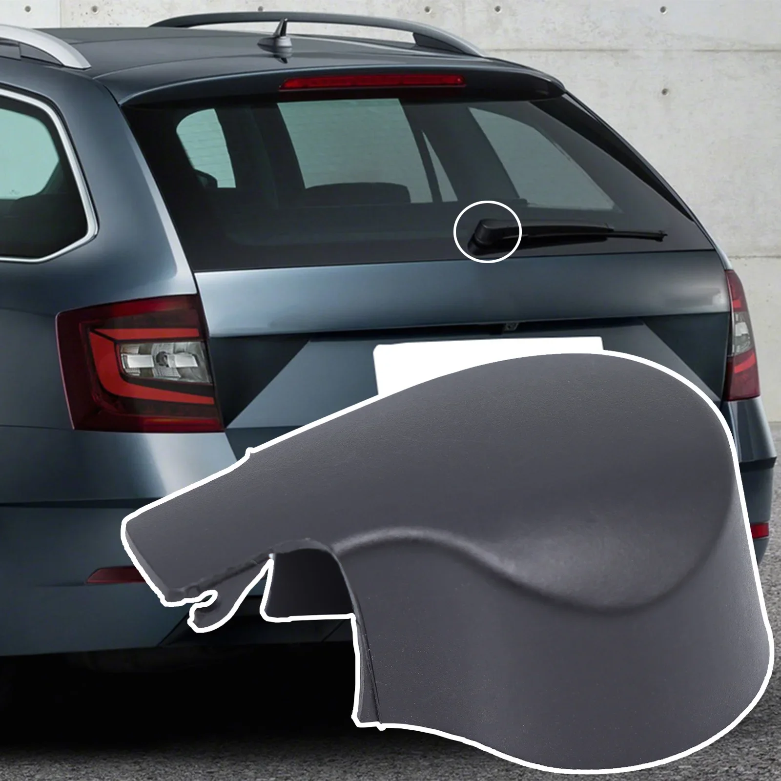 스코다 옥타비아 Mk3 5E 2012 2013 2014 2015 2016 2017 2018 2019 후면 윈드실드 와이퍼 암 로커 볼트 커버 캡 