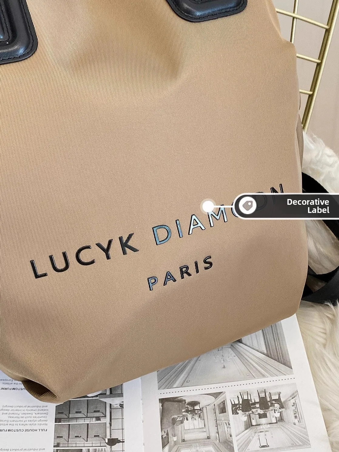 

Large Capaci Lightweight Multifunctional Women's Bapa Casual Handbag Single oulder Bag Soft Fabric Zipper Closure