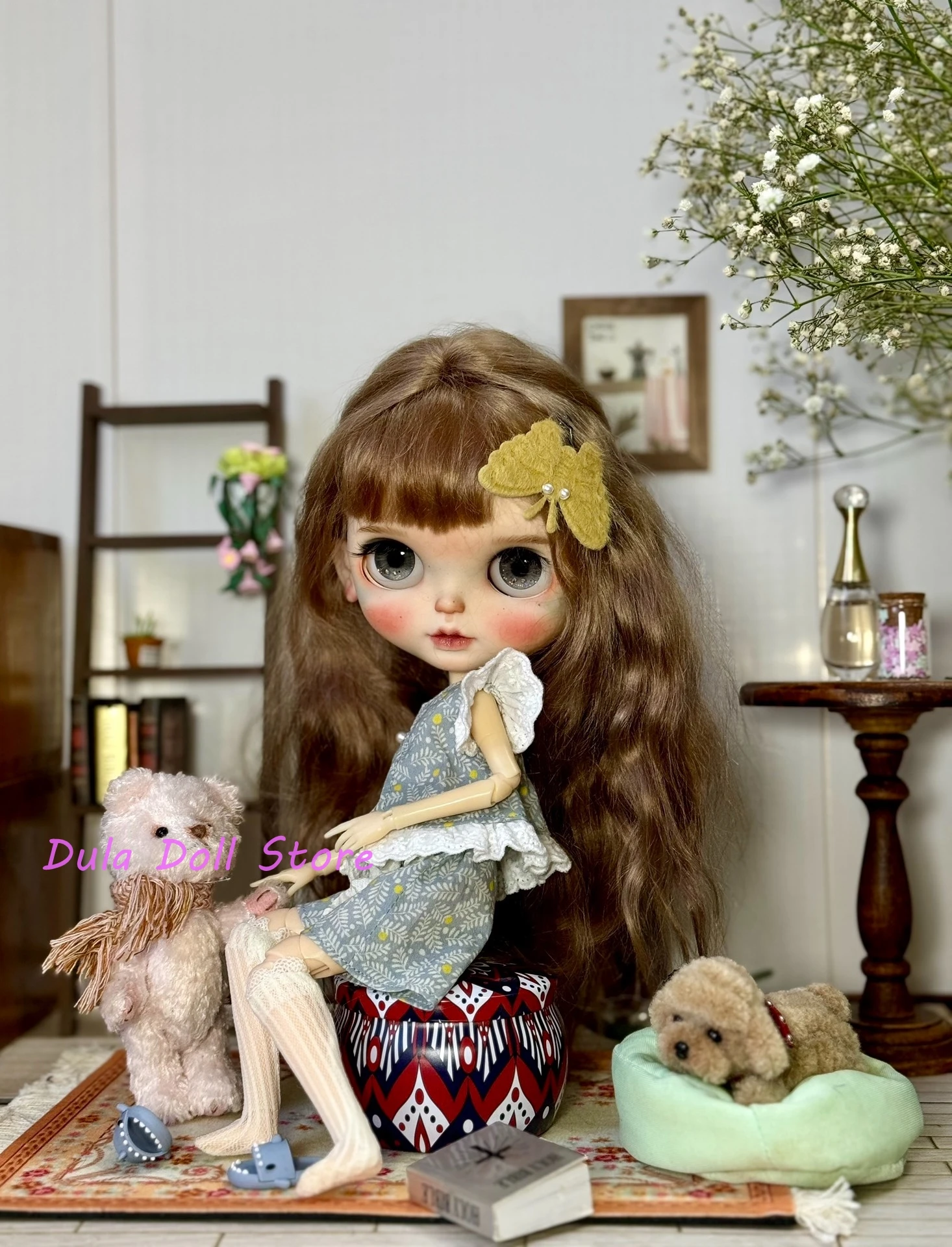 Dula Doll Clothes Dress Summer lace short sleeved shorts Blythe Qbaby ob24 ob22 Azone Licca ICY JerryB Bjd Doll