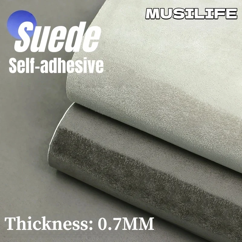 

Car Interior Modification Stickers Suede Leather Fabric with Adhesive for Auto Upholstery Door Decor Self-adhesive Suede Wrap