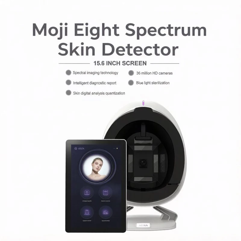 Moji Eight Spectrum Skin Detector Magic Mirror Facial Analysis High Definition Intelligent Skin Tester