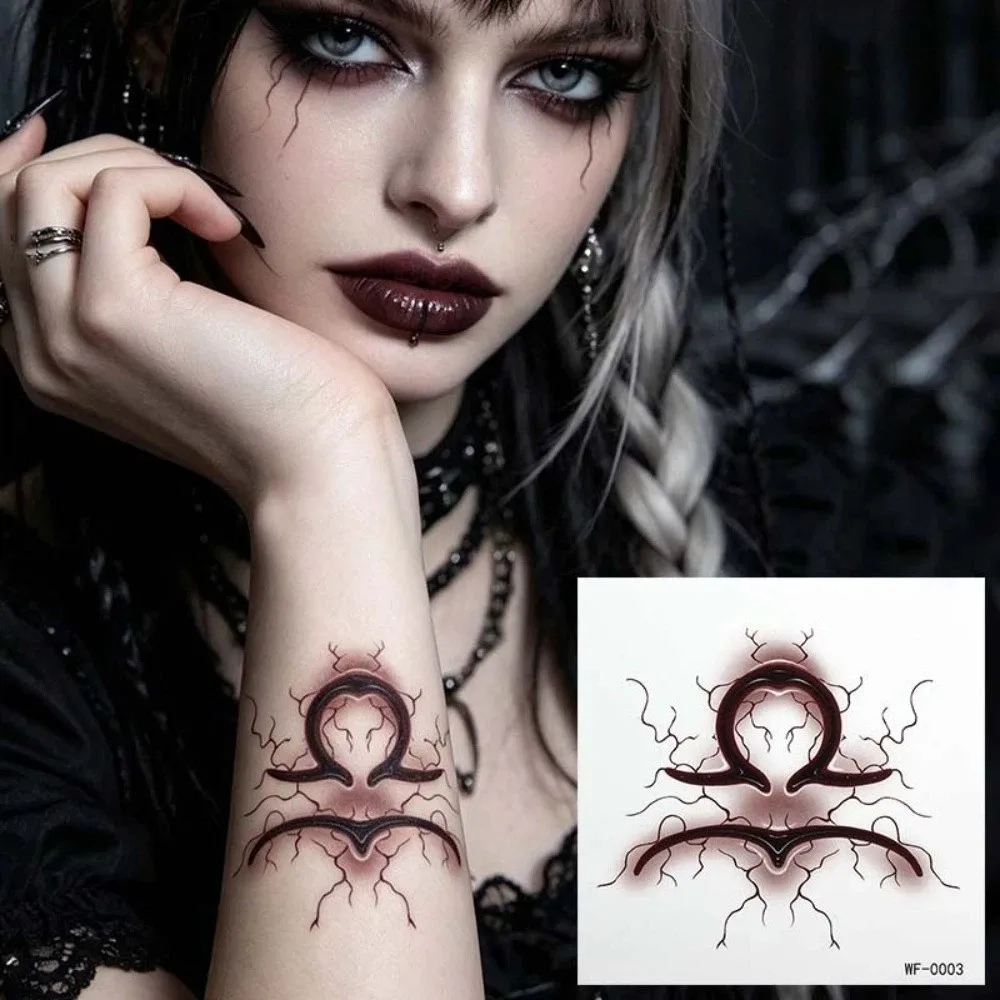 

Waterproof Zodiac Signs Temporary Tattoo the Twelve Zodiac Signs Virgo Pisces Scorpio Gothic Chic Symbol Tattoo