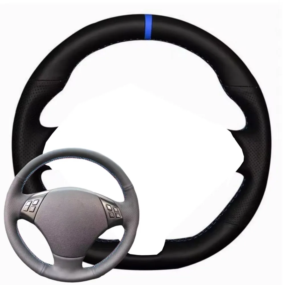 Customized Original Black Microfiber Leather Perforated Steering Wheel Cover For BMW 3 Series E90 E91 2005-2011 X1 E84 2010-2013