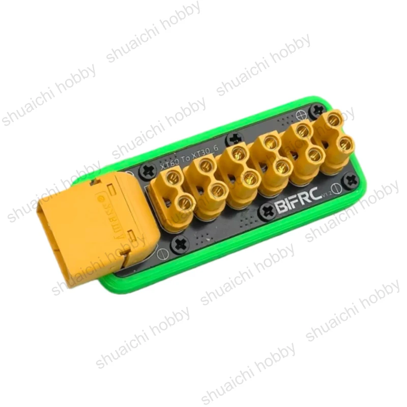 Placa de distribuição de energia de corrente de carga máxima 100a xt60 para 6 canais xt30 módulo pdb peças de modificação diy para modelos rc/robô