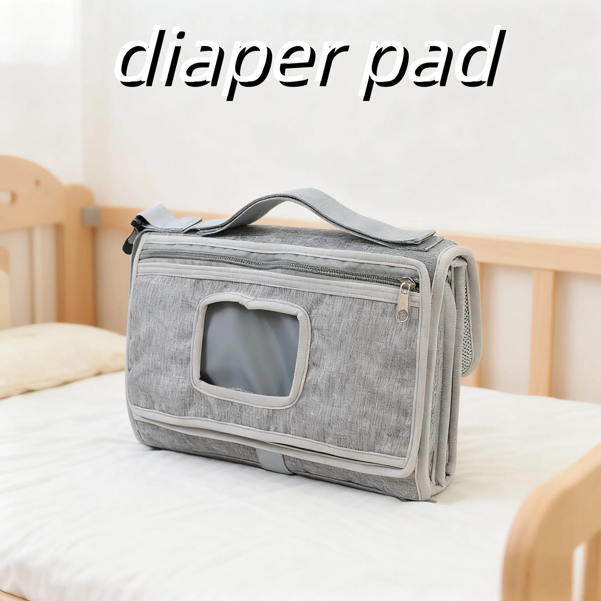 

Портативный детский пеленальный коврик, водонепроницаемый - дорожная пеленальная станция с карманами, подарок на детский душ