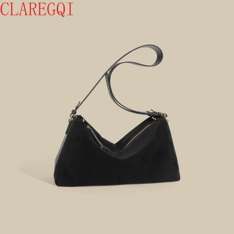 New Model Women Bags Large Capacity Womens Handbags Satchel Cattle Hide Bags For Women All Matche In The Niche Suede Bag