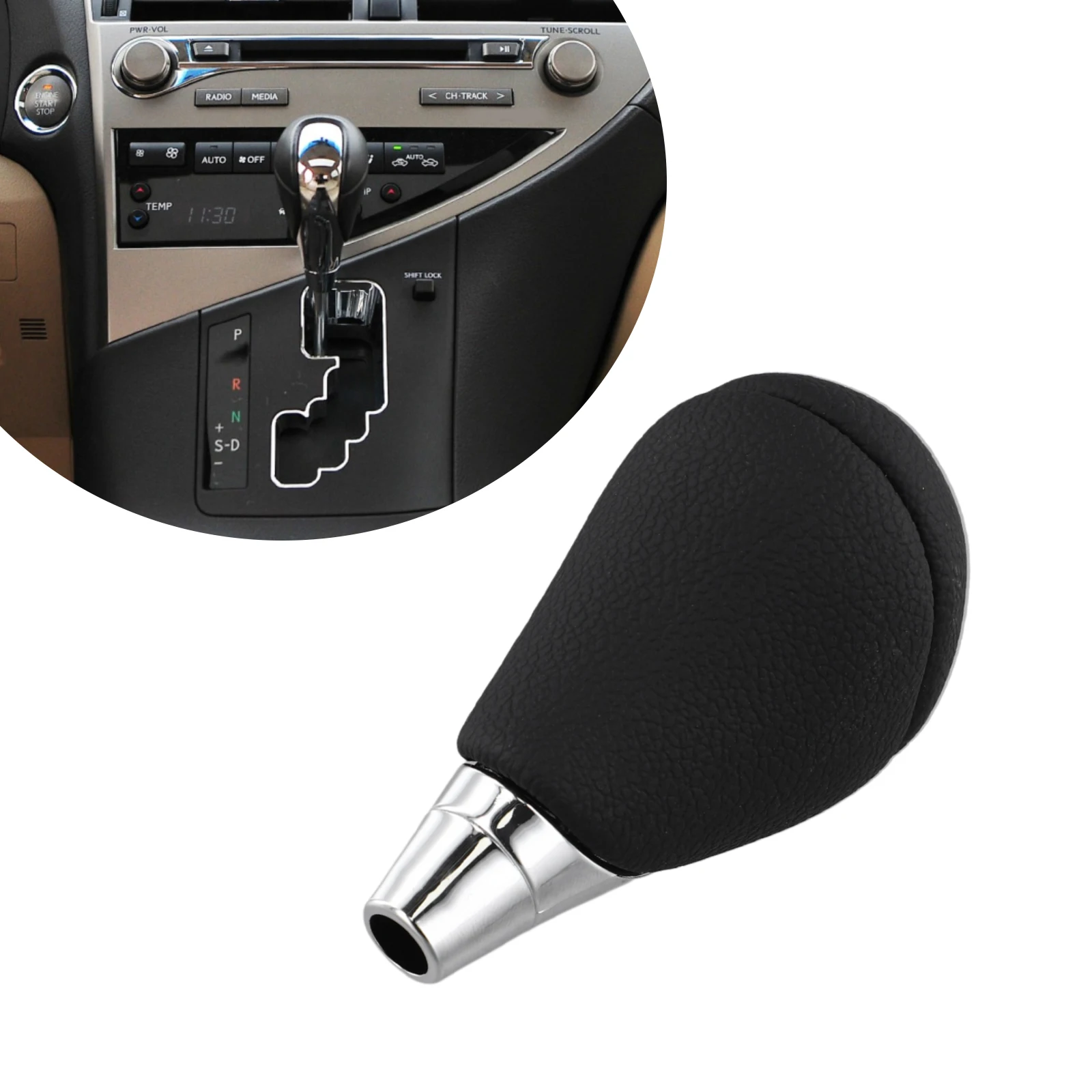Stylish Gear Shift Knob Designed for Toyota and For Lexus Automatic Cars Offers Easy Installation with Direct Replacement Fit
