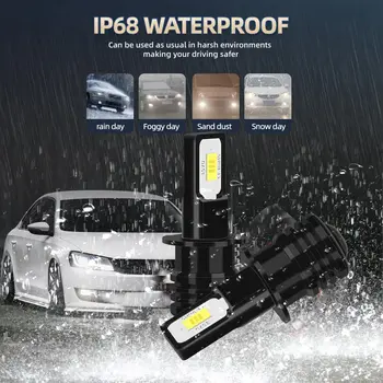 2ks 80W LED mlhová světla pro VW PASSAT B5.5 2000 2001 2002 2003 2004 2005 příslušenství 6000K 20000LM ultra jasné 10 nejlepší prodej Příslušenství pro VW Passat B5 5 - №6