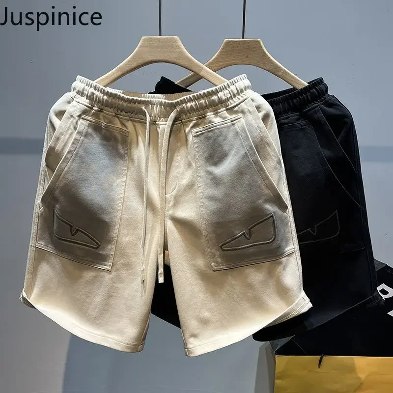 Summer Gradient Sports Shorts Men's Running Loose Casual Large Size High Street Five-point Pants Men Bottom Male Clothes