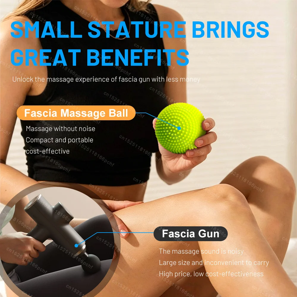 Detachable Foot Neuro Massage Ball with Spikes Pilates Yoga Sports Fitness Muscle Relaxation Massage Ball for Body Hand Therapy view 4