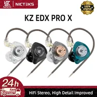 KZ EDX PRO X Wired Earbuds Dynamic Drive Earphone HIFI Bass Sport Noise Cancelling Headset With MIC KZ ZSN Music EDC Headphone