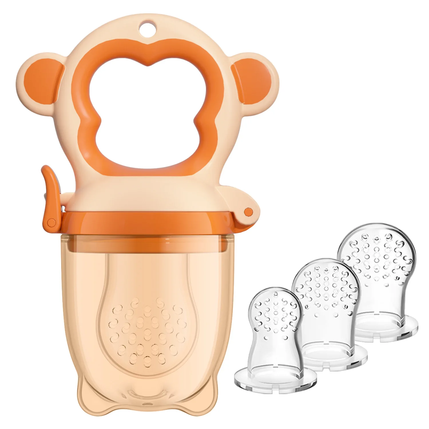 

Baby fruit food aid device biting bag fruit and vegetable biting play baby toothpaste pacifier eating puree tool artifact