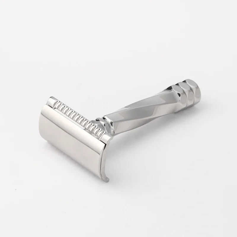2026 Yaqi Beard Shaver Cerberus Stainless Steel Safety Razor 0.65mm Blade Gap Cerberus Stainless Steel Safety Razor 77mm Handle