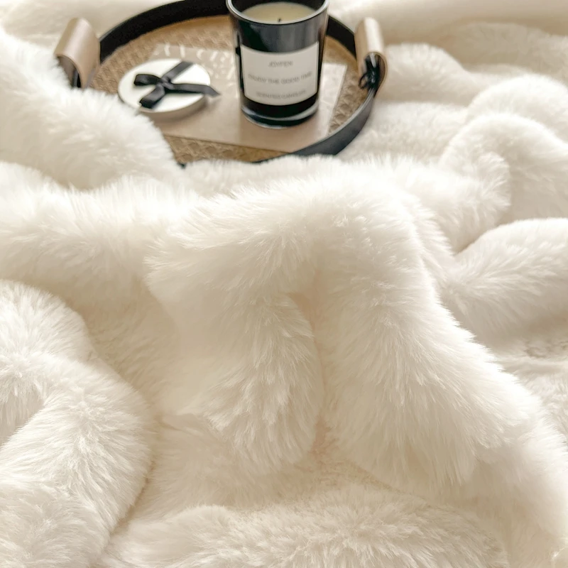 Soft Fleece Throw Blanket for Couch 3D Bubble Decorative Cozy Fuzzy Milk Velvet Blanket, Lightweight Warm Blanket for Bed Office