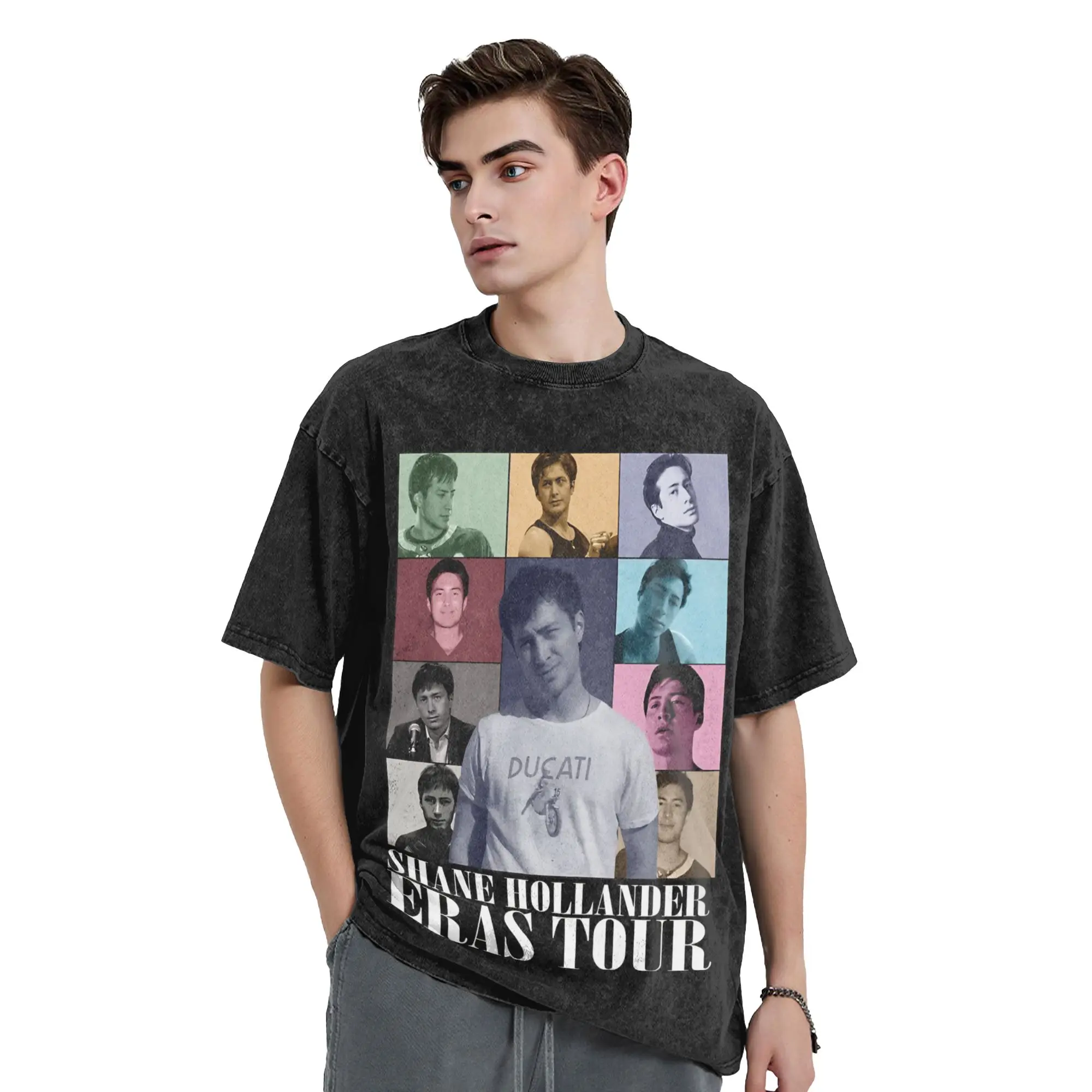Shane Heated Rivalry Vintage The Eras Tour Washed T Shirts Streetwear  T-Shirts Tees Tops for Men Women Oversize Graphic Printed