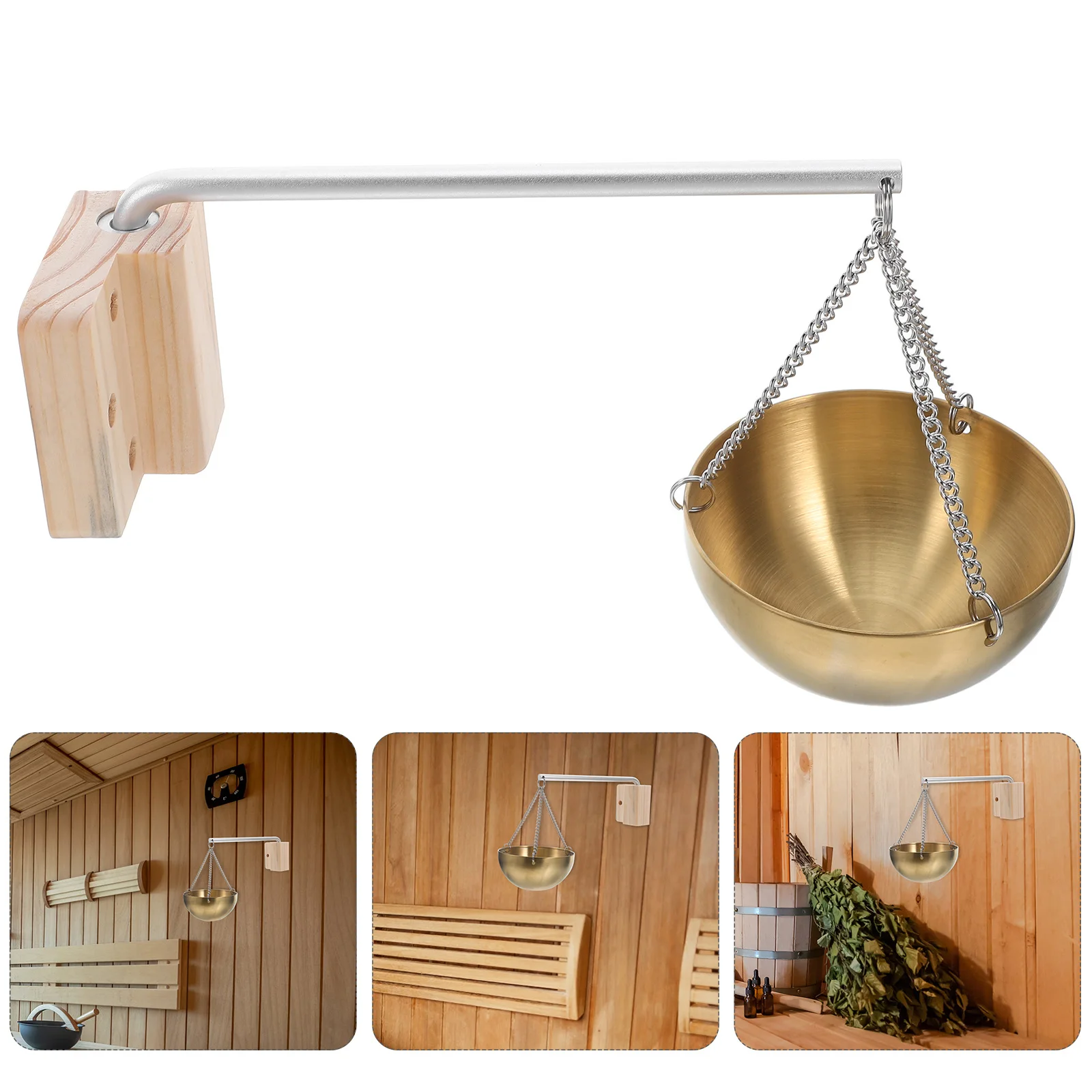 

Sauna Oil Aromatherapy Bowl Premium Metal Fragrance Plate for Home Steam Sauna Salon Supplies Parts Essential Oil Diffuser