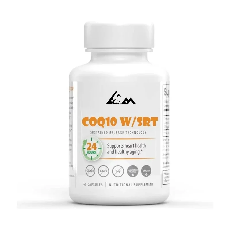 CoQ10 W/SRT， Adopting Continuous Release Technology, Antioxidant Support, 60 Capsules