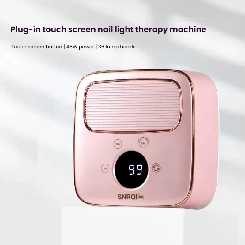 Lámpara LED para uñas M6, doble fuente de luz, alta potencia, secado rápido, con pantalla táctil inteligente, manicura DIY, arte de uñas, Gel para el hogar, curado de uñas