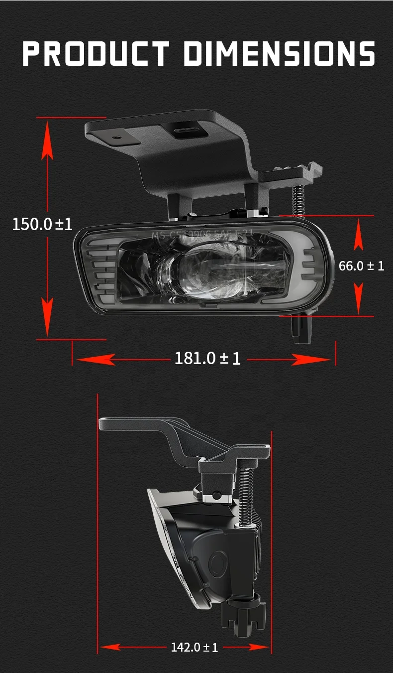 Silverado 1500 Parts Bumper Mounted Led Fog Light Kit 1999-2006 Chevy Tahoe Accessories Led Auxiliary Fog Lights