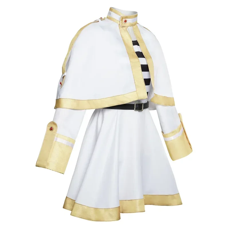 Costume cosplay Sousou No Frieren per donna e ragazza, parrucca, scarpe, vestito di mago anime, orecchie degli elfi, ixd'Hallows