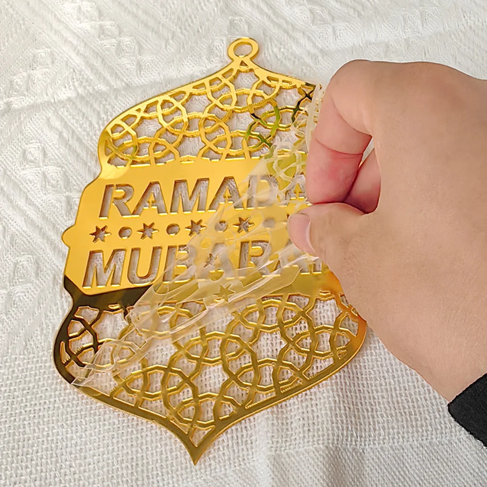873 قطعة زخرفة معلقة من الأكريليك على الطراز العرقي ديكور عيد مبارك لوازم حفلات رمضان مهرجان ديكور المنزل قلادة مجوفة