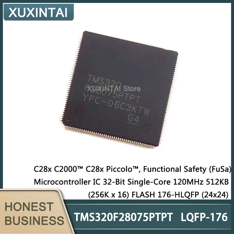 

5Pcs/Lot New Original TMS320F28075PTPT TMS320 Microcontroller IC 32-Bit Single-Core 120MHz 512KB (256K x 16) FLASH 176-HLQFP