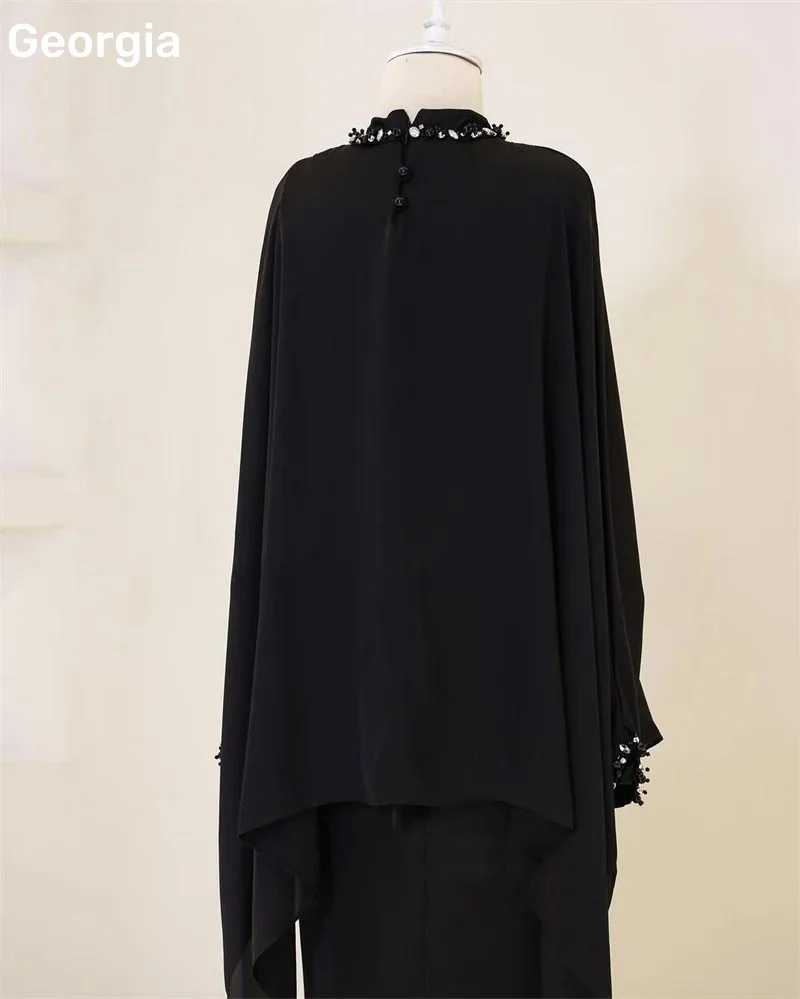 فسات Mohamed 1914 Op maat gemaakte jurken voor speciale evenementen A-lijn Vloerlengte Kapbandjes Cocktailjurken Staaflijst Formele gelegenheden